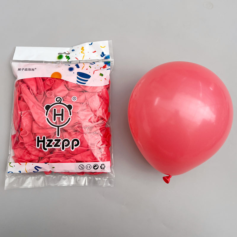 Vastag Macaron latex lufi nyomtatott logóval és QR-kóddal esküvői dekorációhoz