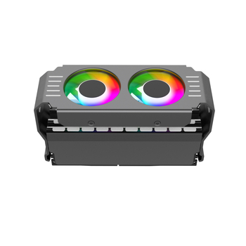 D50 memorijski ARGB hladnjak s PWM kontrolom temperature, dualni ventilator, DDR4/DDR5 potpuno pokrivanje, 5V sinkronizacija