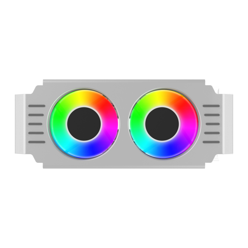 D50 memorijski ARGB hladnjak s PWM kontrolom temperature, dualni ventilator, DDR4/DDR5 potpuno pokrivanje, 5V sinkronizacija