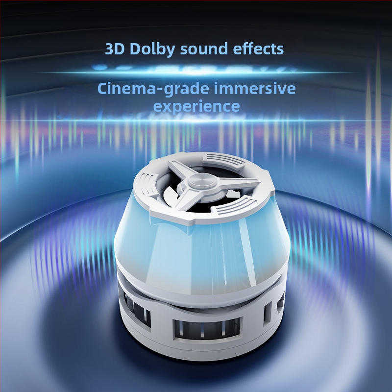 Zl18 Magnetický chladič pre telefón s polovodičovým chladením a vstavaným Bluetooth reproduktorom – 10W, ABS, USB-C, 106g