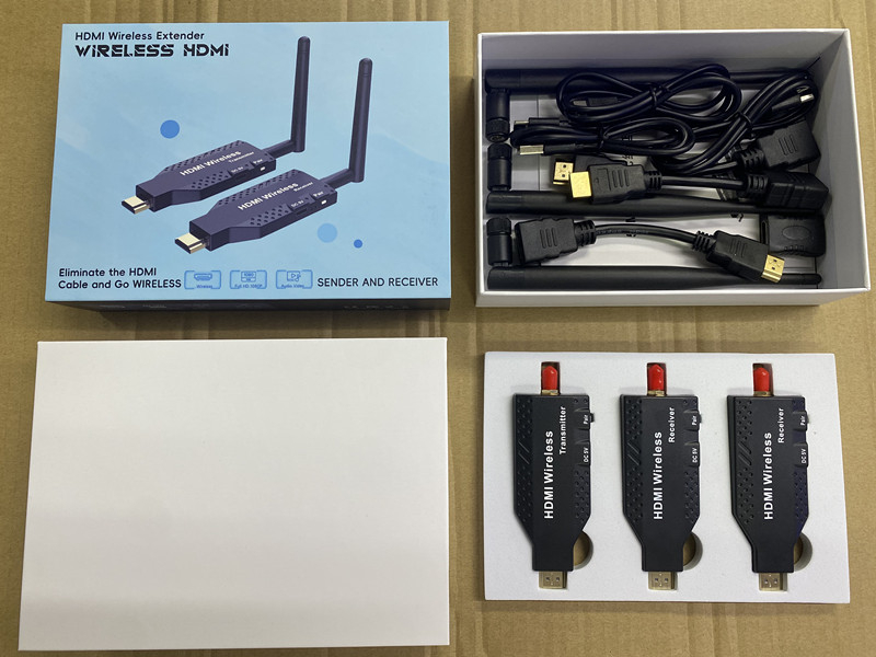 HDMI WiFi proširivač za unutarnju upotrebu, domet 50 m, 1080p, daljinsko buđenje, upravljanje napajanjem