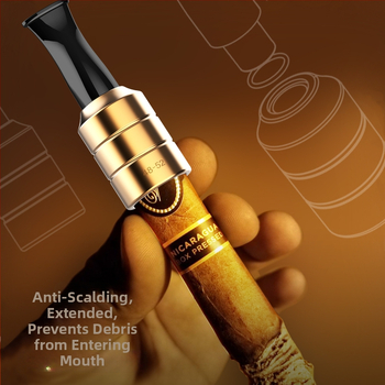 Αλουμινένιο στόμιο για πούρα, σετ δώρου 4 τεμαχίων, στυλ light luxury, νέο κινεζικό στυλ, δυνατότητα προσαρμογής