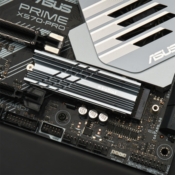 Hladnjak za M.2 NVMe SSD 2280, aluminijska legura, dvostrani termalni jastučić, 5 toplinskih cijevi, model Ice Soul 01