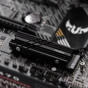 Hladnjak za M.2 NVMe SSD 2280, aluminijska legura, dvostrani termalni jastučić, 5 toplinskih cijevi, model Ice Soul 01