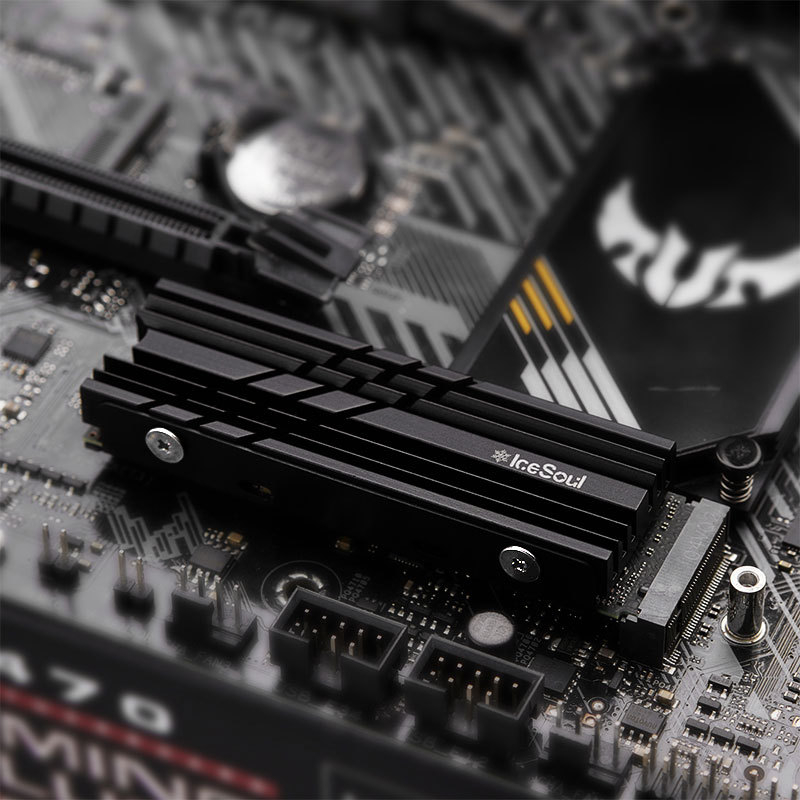 Hladnjak za M.2 NVMe SSD 2280, aluminijska legura, dvostrani termalni jastučić, 5 toplinskih cijevi, model Ice Soul 01