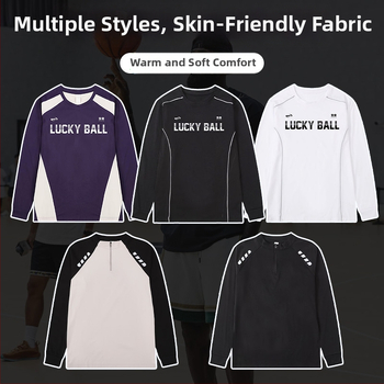 Dlhé rukávy basketbalový tréningový dres – priedušný, rýchloschnúci, 100% polyester, okrúhly výstrih, unisex