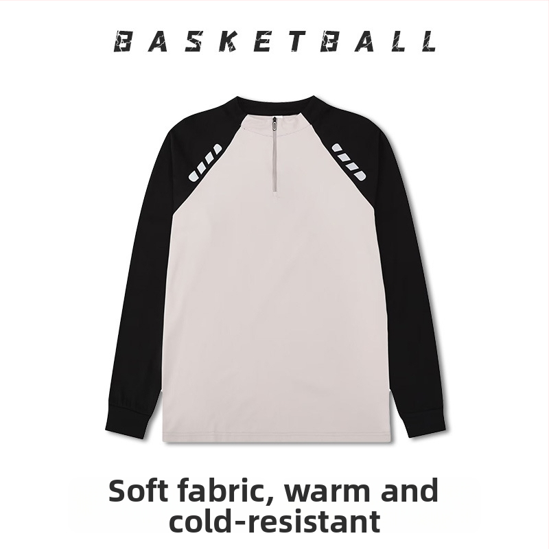 Dlhé rukávy basketbalový tréningový dres – priedušný, rýchloschnúci, 100% polyester, okrúhly výstrih, unisex