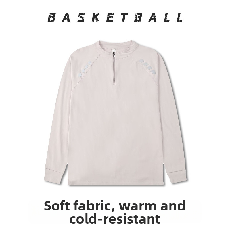 Dlhé rukávy basketbalový tréningový dres – priedušný, rýchloschnúci, 100% polyester, okrúhly výstrih, unisex