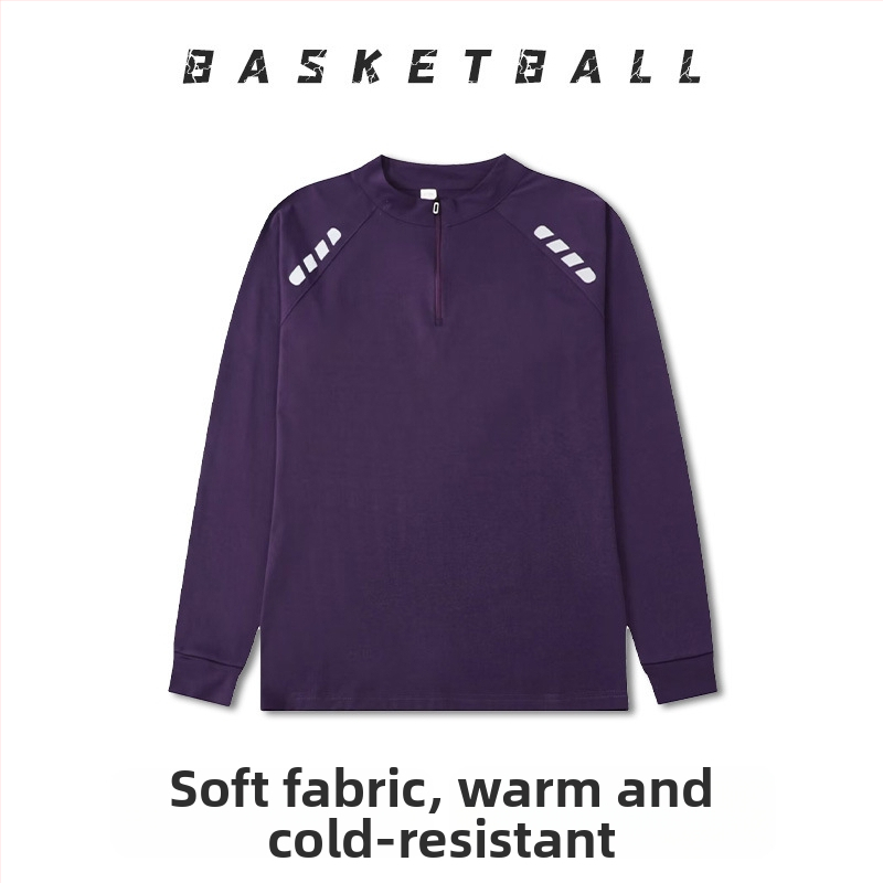 Dlhé rukávy basketbalový tréningový dres – priedušný, rýchloschnúci, 100% polyester, okrúhly výstrih, unisex