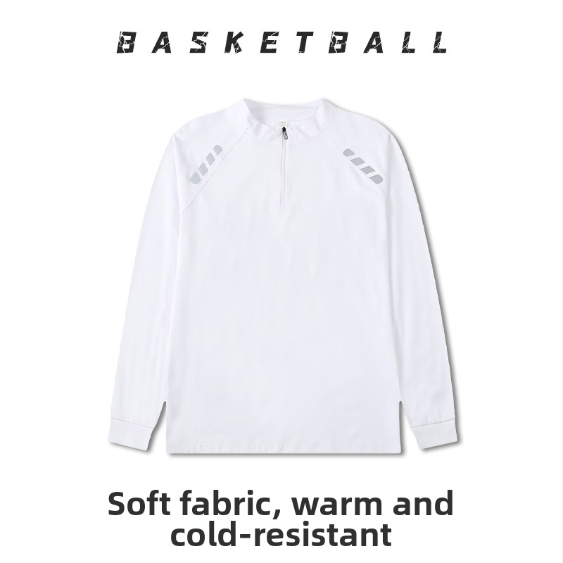 Dlhé rukávy basketbalový tréningový dres – priedušný, rýchloschnúci, 100% polyester, okrúhly výstrih, unisex