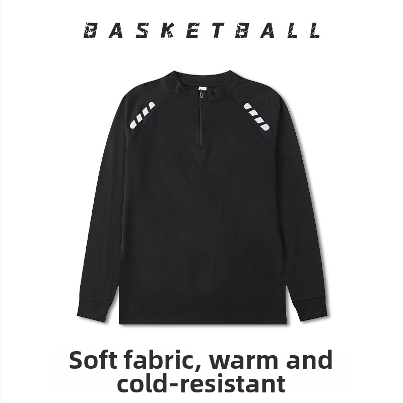 Dlhé rukávy basketbalový tréningový dres – priedušný, rýchloschnúci, 100% polyester, okrúhly výstrih, unisex
