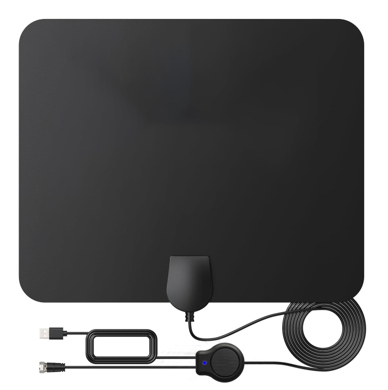 Beltéri HDTV antenna, vékonyfilmes négyszögletes dizájn, nagyfelbontású vétel; OEM márka, licencelt magáncímke.