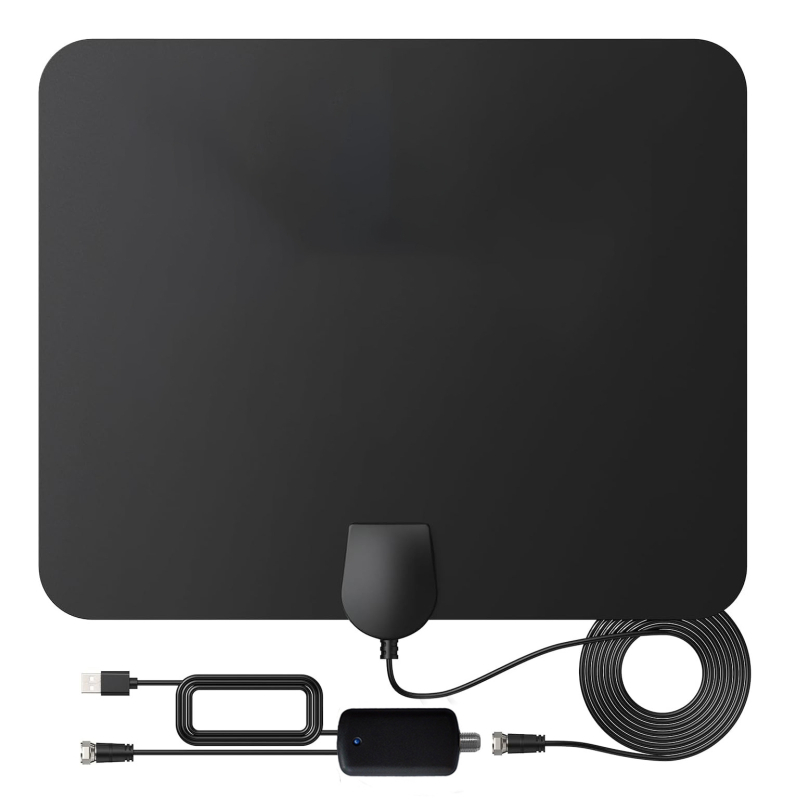 Beltéri HDTV antenna, vékonyfilmes négyszögletes dizájn, nagyfelbontású vétel; OEM márka, licencelt magáncímke.