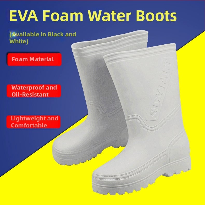 Унисекс EVA пяна водни обувки — високи ботуши, водоустойчиви и маслоустойчиви, леки и топли за есен и зима