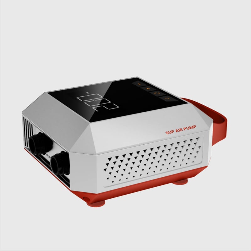 Електрическа помпа за SUP с до 20 PSI, интелигентно двустепенно надуване, двойен цилиндър, 72V, 120W, цифров дисплей
