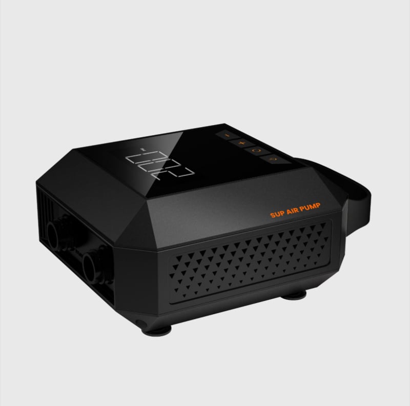 Електрическа помпа за SUP с до 20 PSI, интелигентно двустепенно надуване, двойен цилиндър, 72V, 120W, цифров дисплей