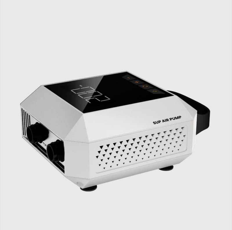 Електрическа помпа за SUP с до 20 PSI, интелигентно двустепенно надуване, двойен цилиндър, 72V, 120W, цифров дисплей