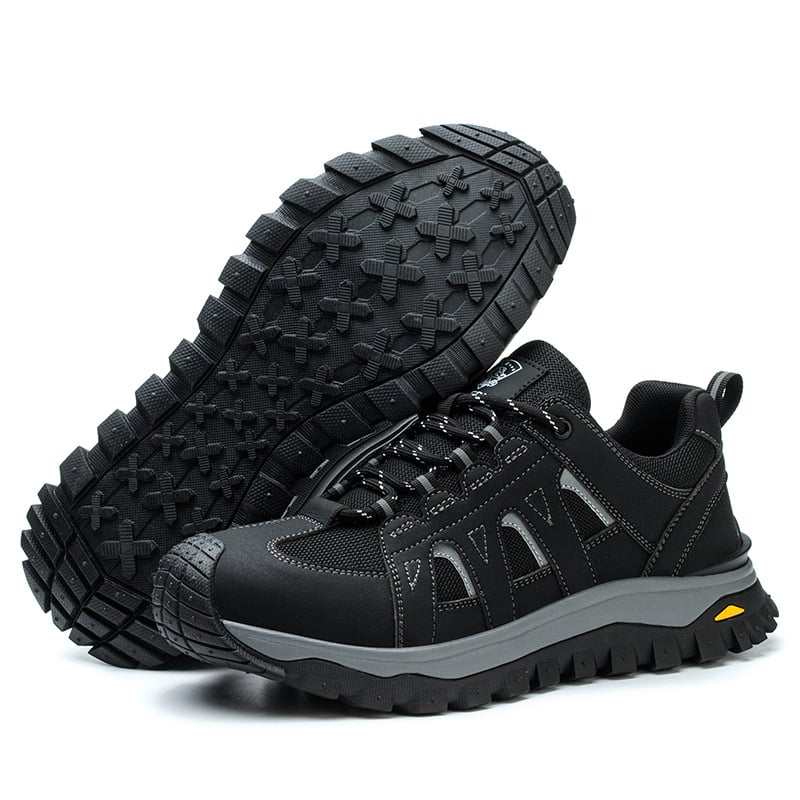 Обувки за безопасност със стоманено носче, дишаща летна горна част, издръжливи, антиударни и против пробив, за строителни обекти