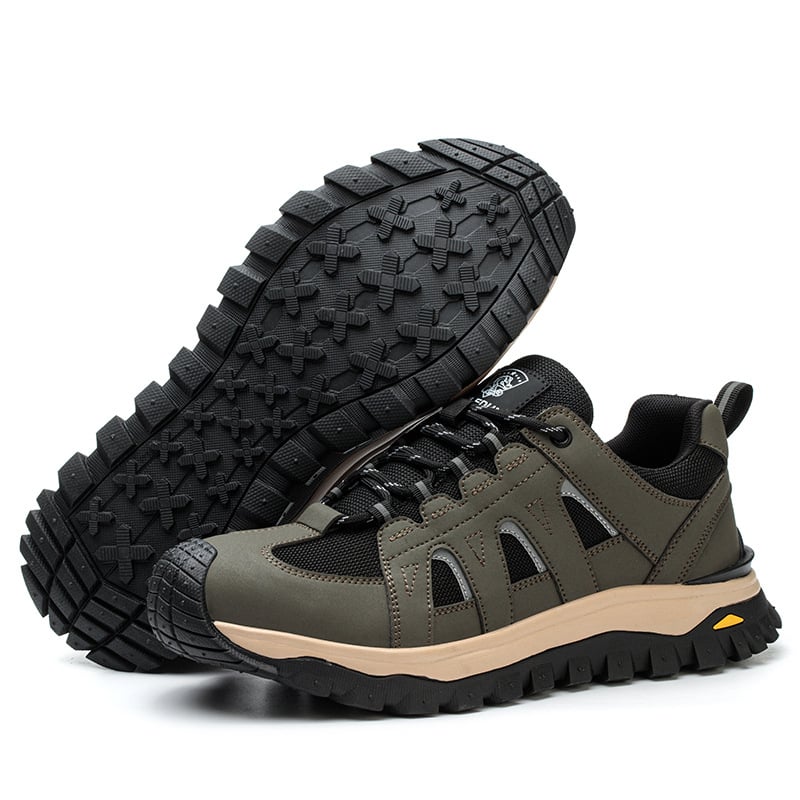 Обувки за безопасност със стоманено носче, дишаща летна горна част, издръжливи, антиударни и против пробив, за строителни обекти