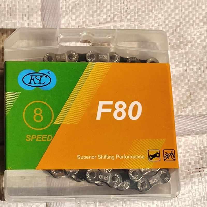 Αλυσίδα ποδηλάτου FSC, Section 116, συμβατή με 8-12 ταχύτητες, από χάλυβα υψηλής περιεκτικότητας σε άνθρακα, αντοχή ελκτικής 150 kg