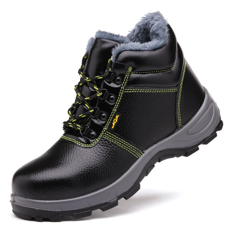 Обувки за трудова защита със стоманен нос – антиударни, антипроколни, антистатични, изолирани; материал: embossed телешка кожа + PU подметка