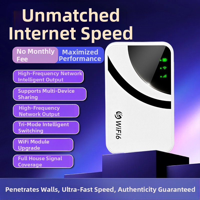 Prijenosni WiFi usmjerivač Huixu HX-ZYSMMIFI-01-WY - WiFi 6, dvostruka banda 2,4 GHz/5 GHz, do 300 Mbps