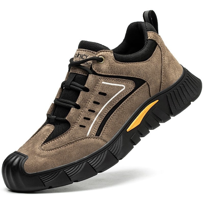 Обувки за трудова защита със стоманено покритие на пръстите, антипробив, антиудар, износоустойчиви велурени обувки, нисък глезен