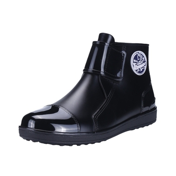 Ghete de ploaie pentru bărbați din plastic, cu închidere Velcro, talpă din plastic, căptușite cu plasă, antiderapante și încălzite.