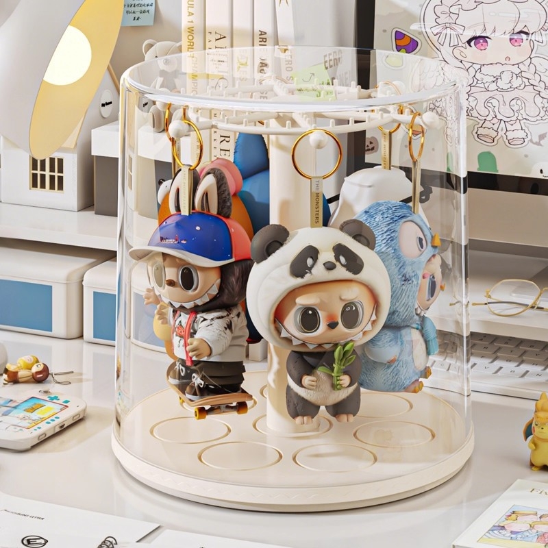 Cutie de depozitare pentru figuri, transparentă PET, protecție împotriva prafului, capacitate 10 L, imprimare logo disponibilă