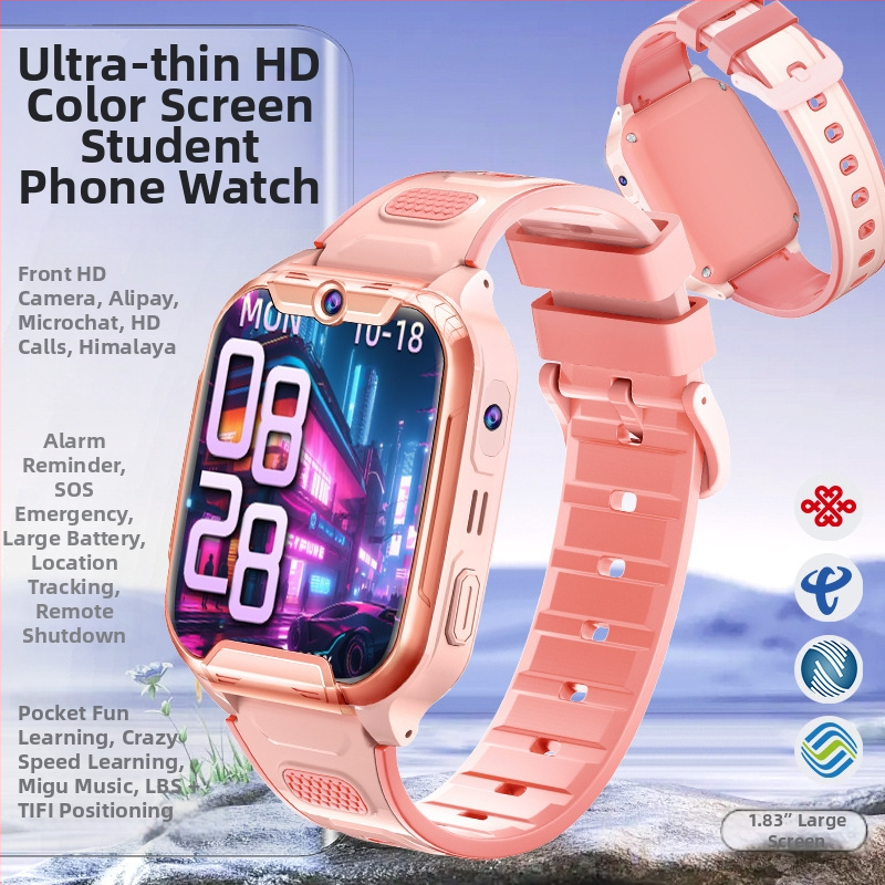 Brățară de poziționare pentru copii — Ceas inteligent cu slot pentru card, impermeabil, cameră, Bluetooth, Android compatibil