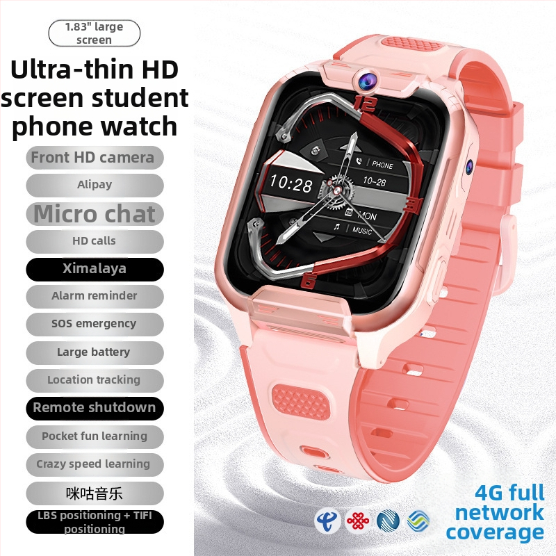 Brățară de poziționare pentru copii — Ceas inteligent cu slot pentru card, impermeabil, cameră, Bluetooth, Android compatibil