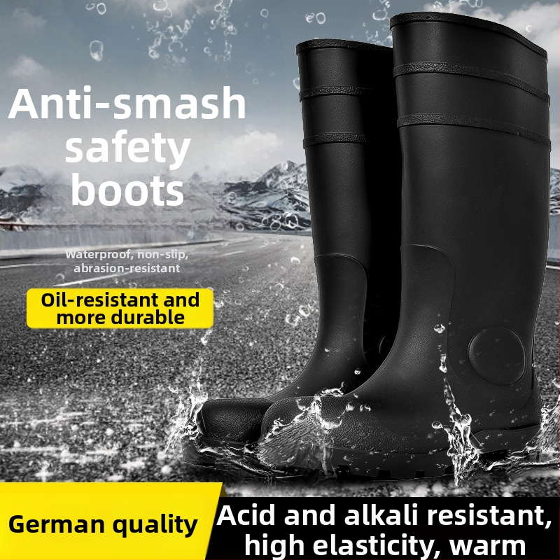 Gumene radne čizme za kišu – vodootporne, otporne na udarce