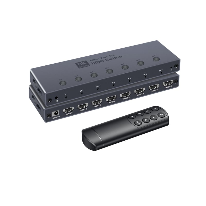 HDMI prekidač, 5 ulaza, 1 izlaz, 4K@240Hz, HDCP 2.3