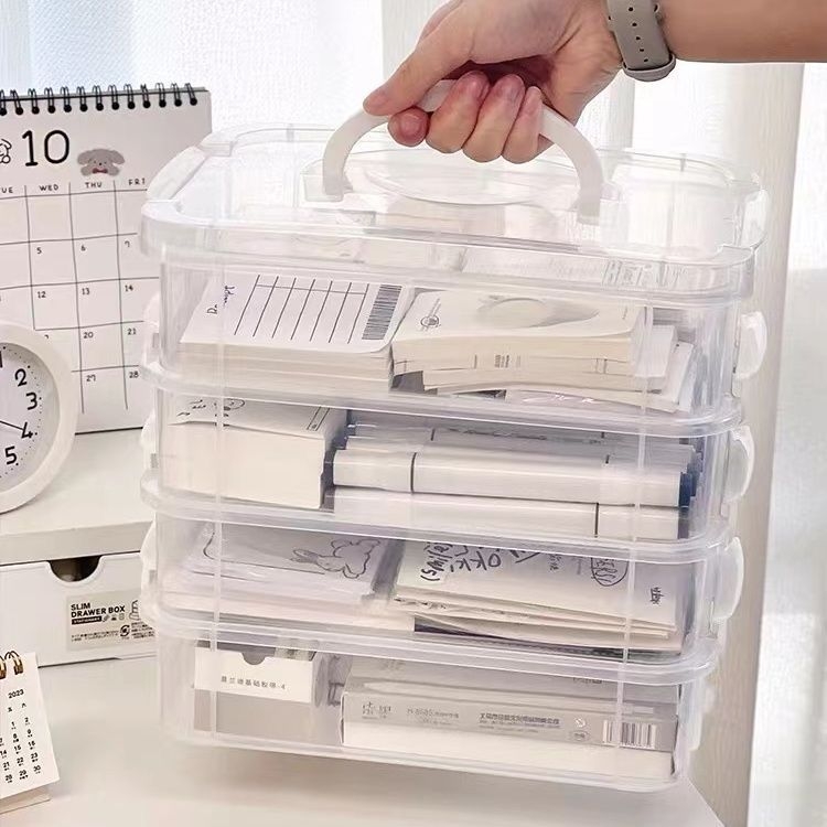 Cutie de depozitare pentru blocuri de construit, compartimente divizate, textură lemnoasă, stil japonez, 18 L, polipropilenă (PP)