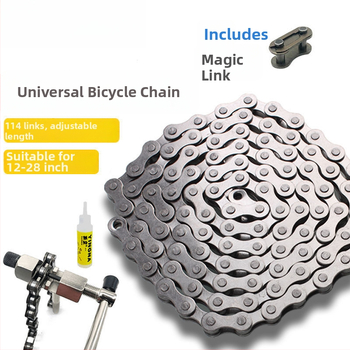 Reťaz na bicykel pre kočík a horský bicykel, jednorychlostný reťaz, s magickou prackou, 6789 úrovní variabilnej rýchlosti
