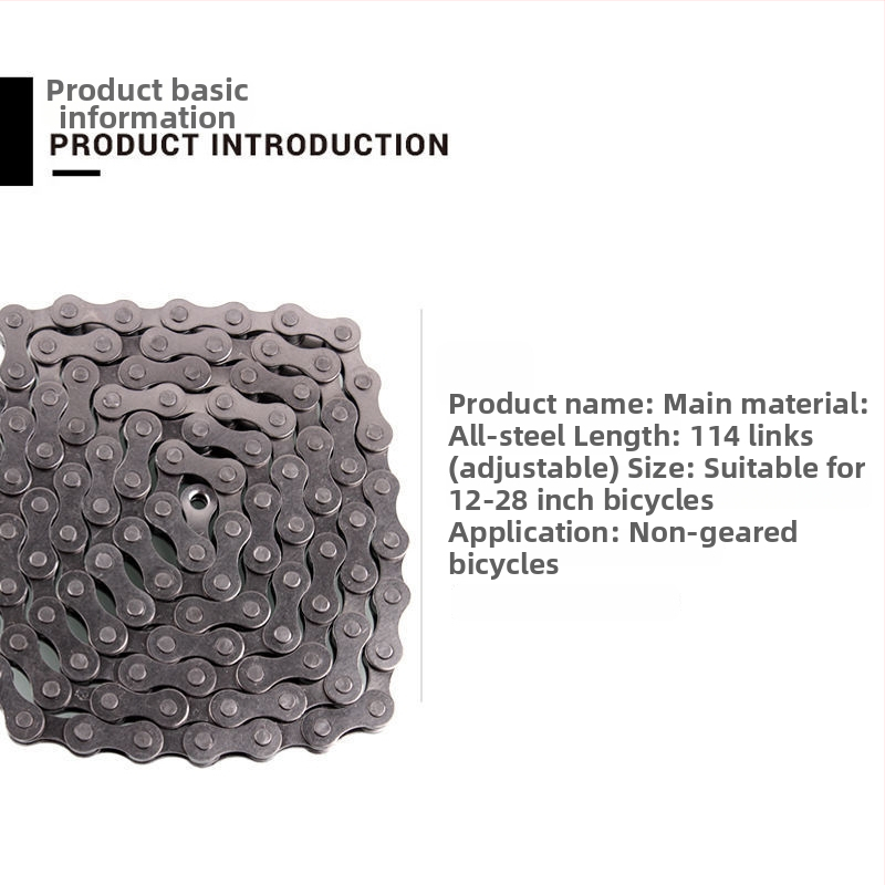 Reťaz na bicykel pre kočík a horský bicykel, jednorychlostný reťaz, s magickou prackou, 6789 úrovní variabilnej rýchlosti