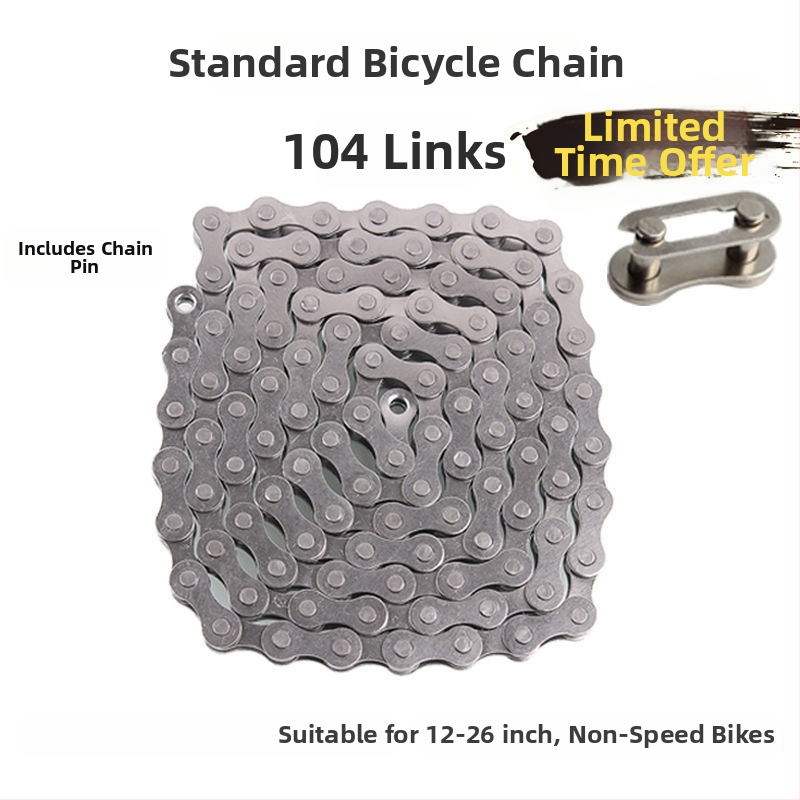 Reťaz na bicykel pre kočík a horský bicykel, jednorychlostný reťaz, s magickou prackou, 6789 úrovní variabilnej rýchlosti