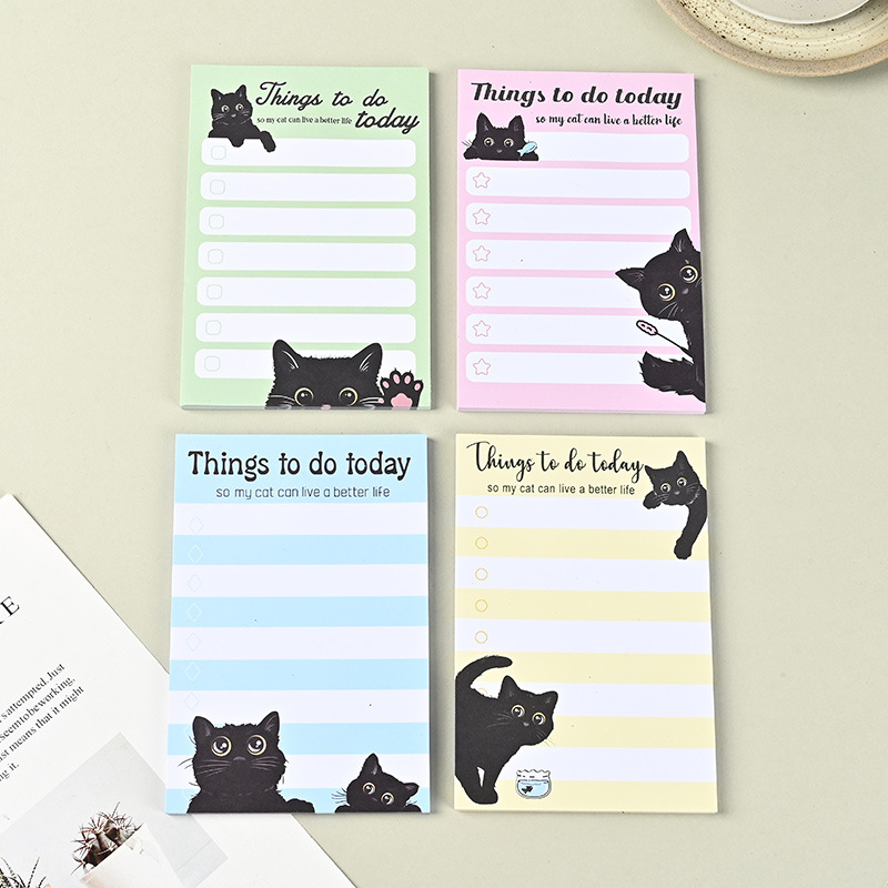 Karikaturni životinjski knjižni oznake s mačjim bilješkama, ponovno upotrebljive bilješke, oblik: crtani, marka: Zeyue