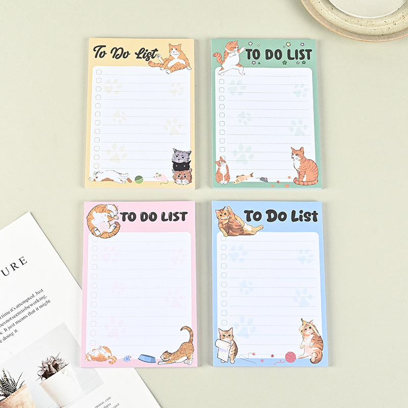 Karikaturni životinjski knjižni oznake s mačjim bilješkama, ponovno upotrebljive bilješke, oblik: crtani, marka: Zeyue