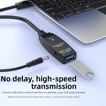 USB 3.0 predlžovací kábel samec-samica pre konferenčné kamery so zosilňovačom signálu