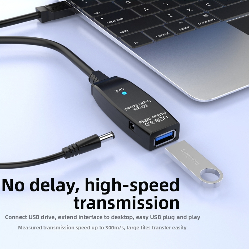 USB 3.0 predlžovací kábel samec-samica pre konferenčné kamery so zosilňovačom signálu