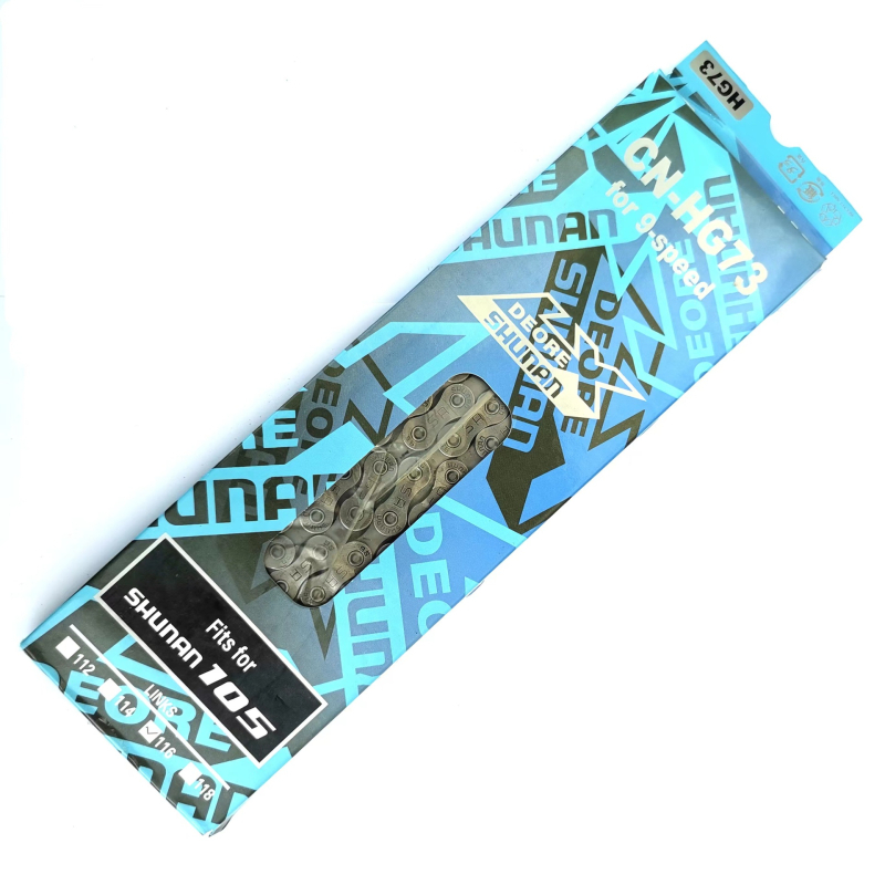 Shunan αλυσίδα ποδηλάτου 12 ταχυτήτων, ατσάλι, βήμα 12,7, τμήμα 116