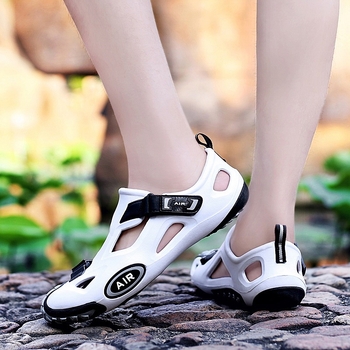 Pantofi EVA pentru plajă bărbați, închidere Velcro — respirabili, impermeabili, antiderapante, talpă TPR, pentru drumeții în aer liber