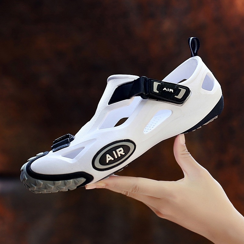 Pantofi EVA pentru plajă bărbați, închidere Velcro — respirabili, impermeabili, antiderapante, talpă TPR, pentru drumeții în aer liber