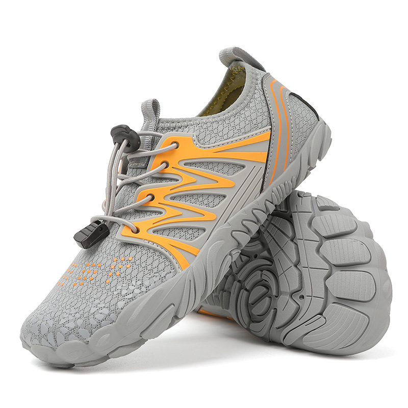 Felnőtt Vízi Túracipő – Hálós Belsővel, Elasztikus Felsőrésszel, Természetes Gumi Talppal, Gumírozott Középtalppal – Strandhoz, Átúszáshoz és Túrázáshoz