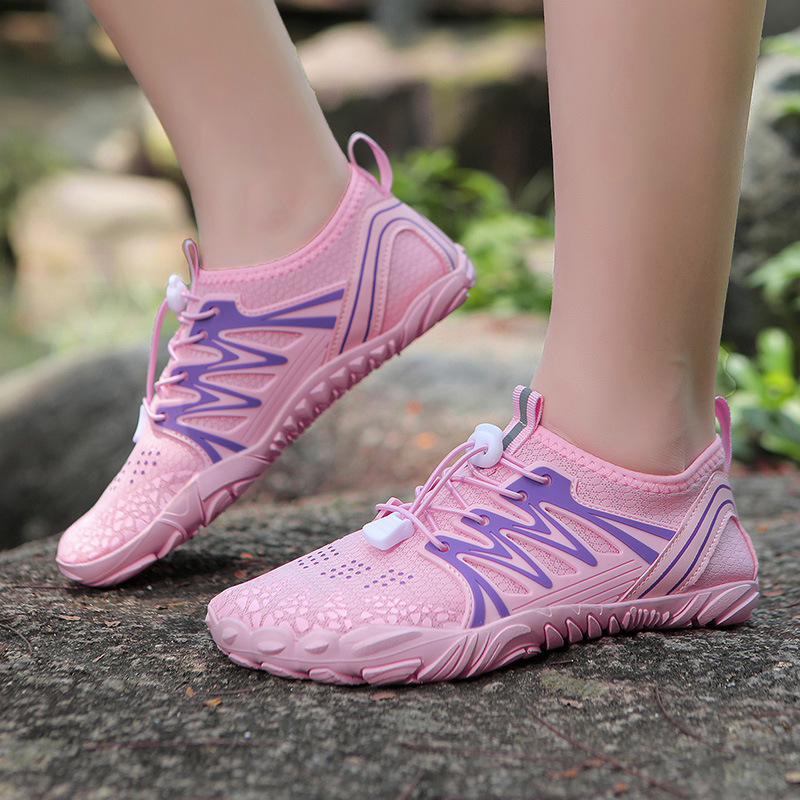 Felnőtt Vízi Túracipő – Hálós Belsővel, Elasztikus Felsőrésszel, Természetes Gumi Talppal, Gumírozott Középtalppal – Strandhoz, Átúszáshoz és Túrázáshoz