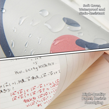 Qiaoguan тетрадка с PP корица, разлепени листове, линеен формат, хартия от дървесен пулп 80 g/m²