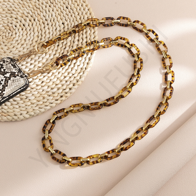 Lanț pentru telefon din rășină acrilică, lung, personalizare DIY, anti-pierdere, electroplacat