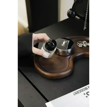 Előszobai kulcstartó tál tömörfából – faerezetes textúra, 1 rekesz