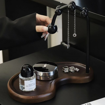 Előszobai kulcstartó tál tömörfából – faerezetes textúra, 1 rekesz